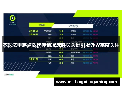 本轮法甲焦点战伤停情况成胜负关键引发外界高度关注
